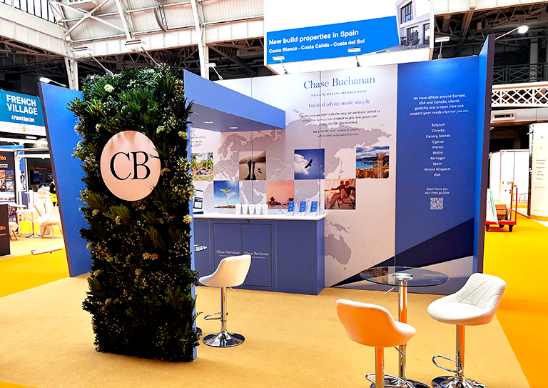 Space only exhibition stand designed by Clone Media Basingstoke