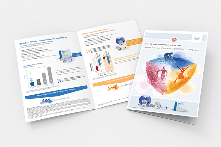 Image: Medical brochures by Clone for Pari Medical