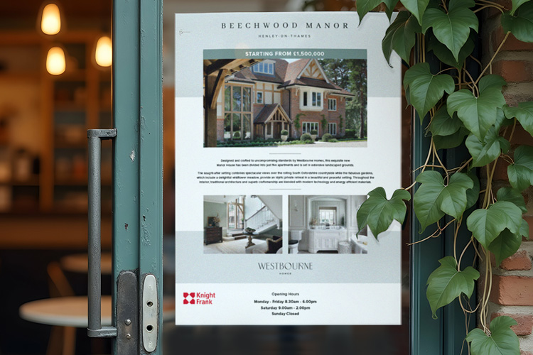 Image: Flyer designed by Clone for Westborne Homes