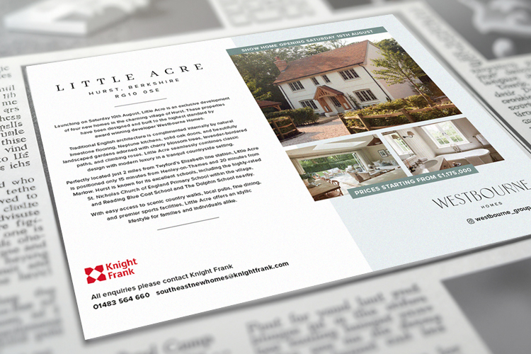 Image: Brochures designed for Westborne Homes