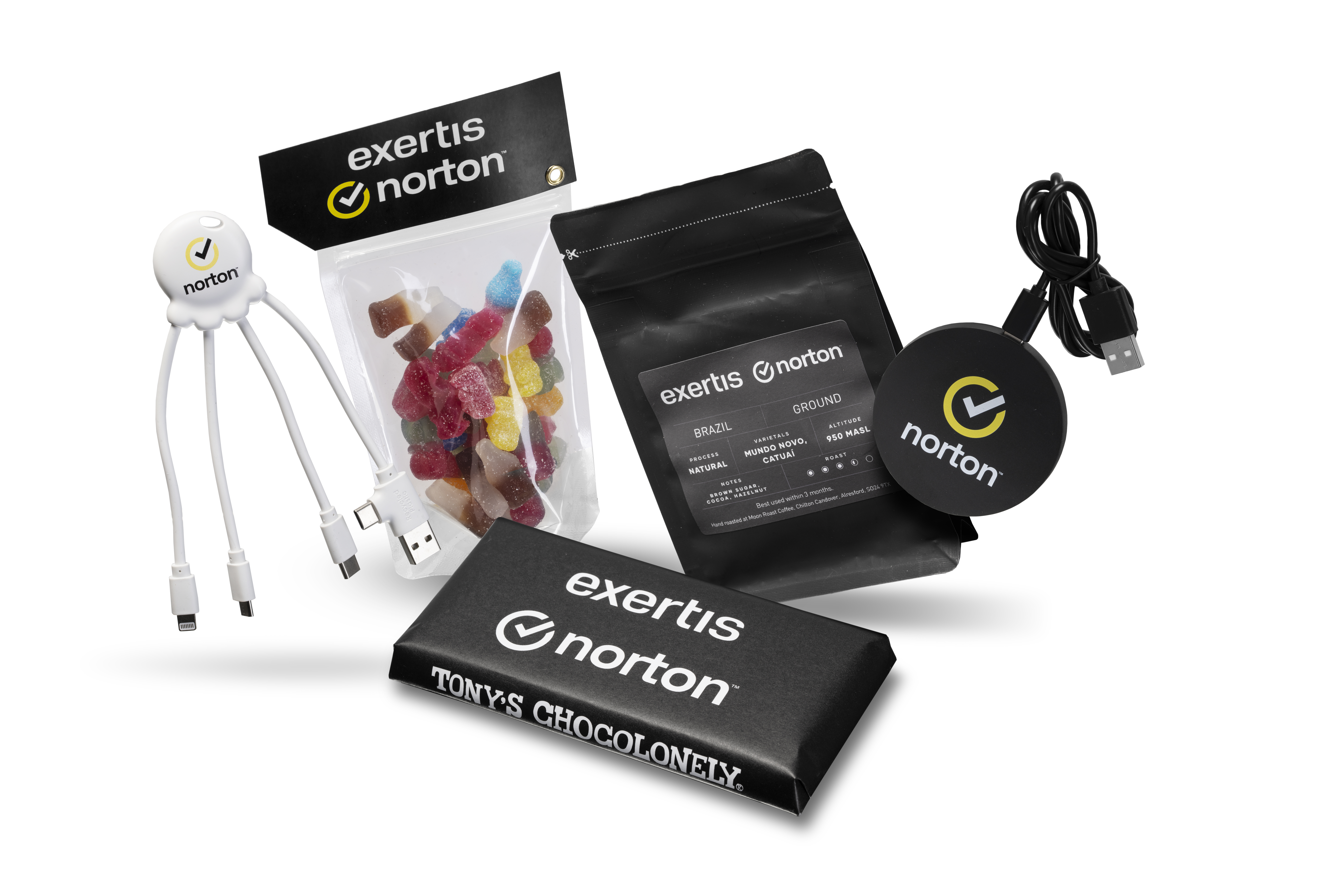 Software launch merch for Exertis Norton