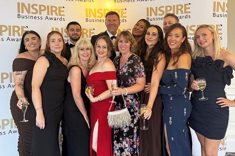 Image: All of the Clone Media team at an awards ceromony