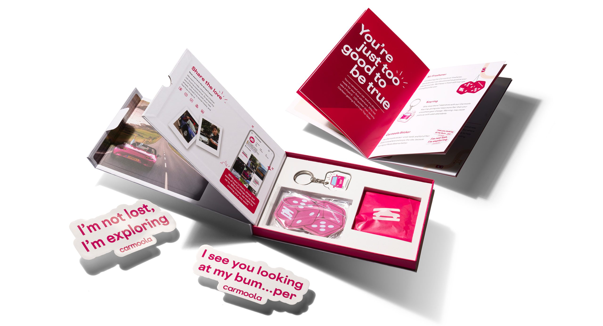 Carmoola letterbox merch pack
