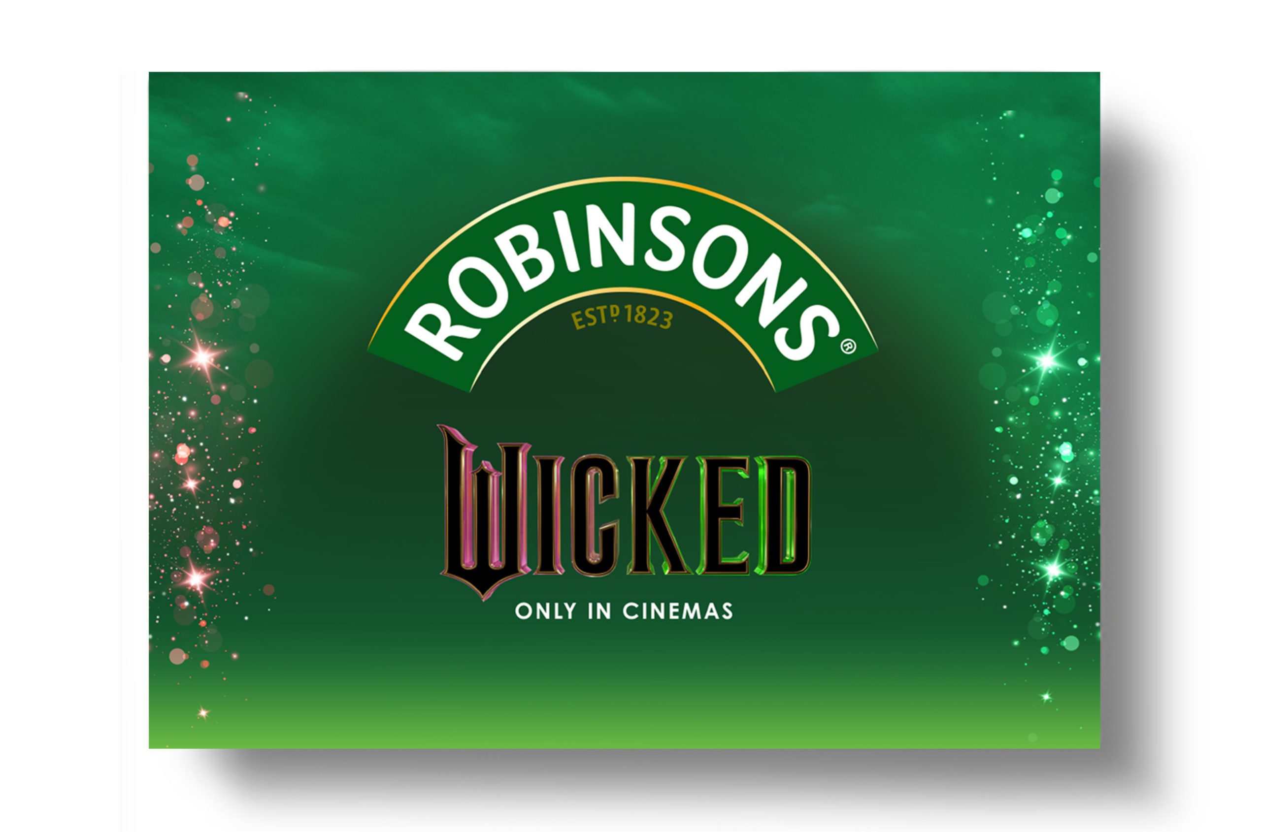 Wicked the Movie and Robinsons Squash Influencer Box Card Insert