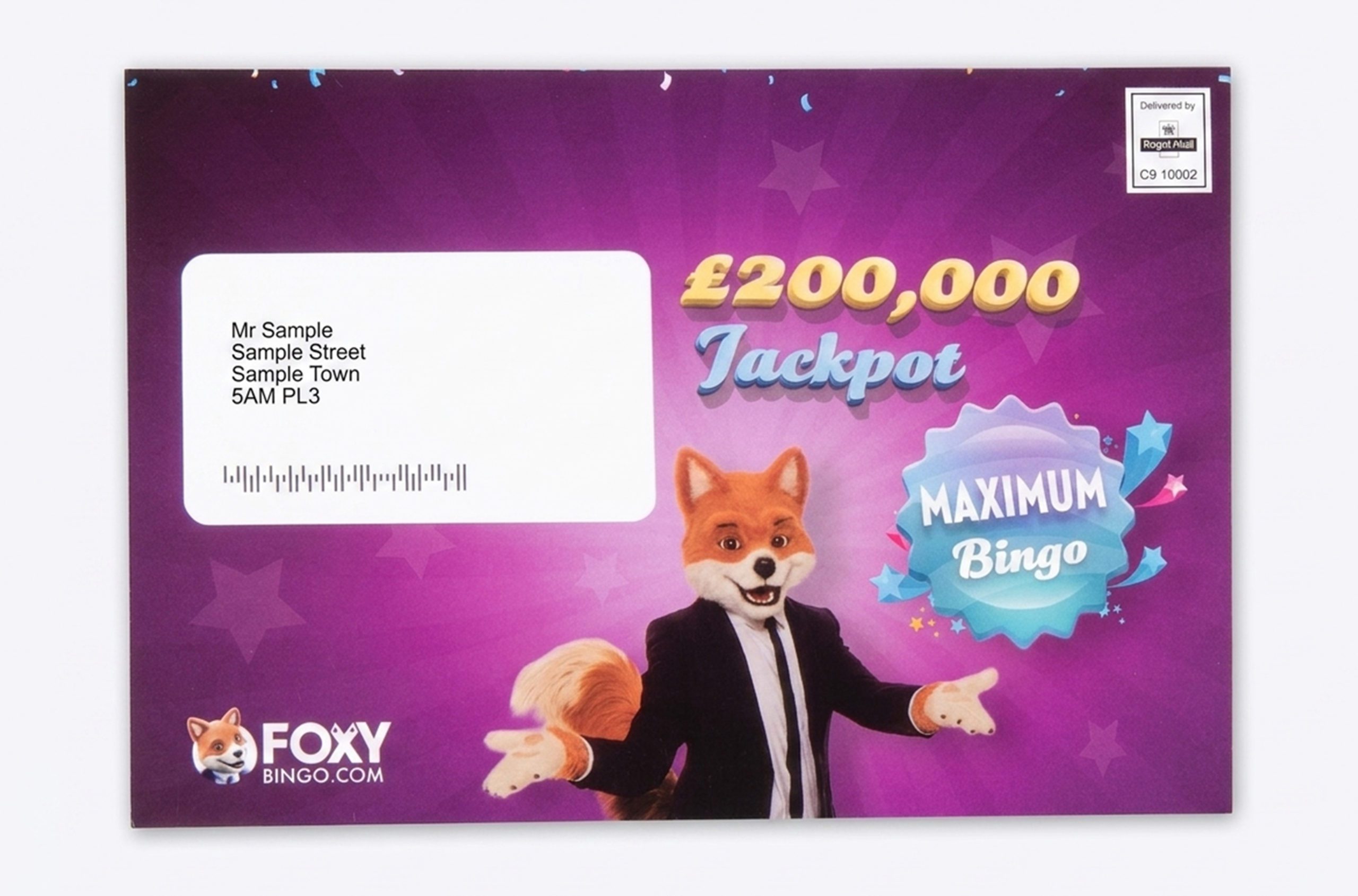 Foxy Bingo interactive direct mail reactivation campaign
